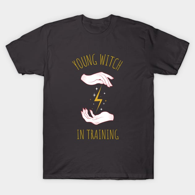 Young Witch in training T-Shirt by Lemon Squeezy design 